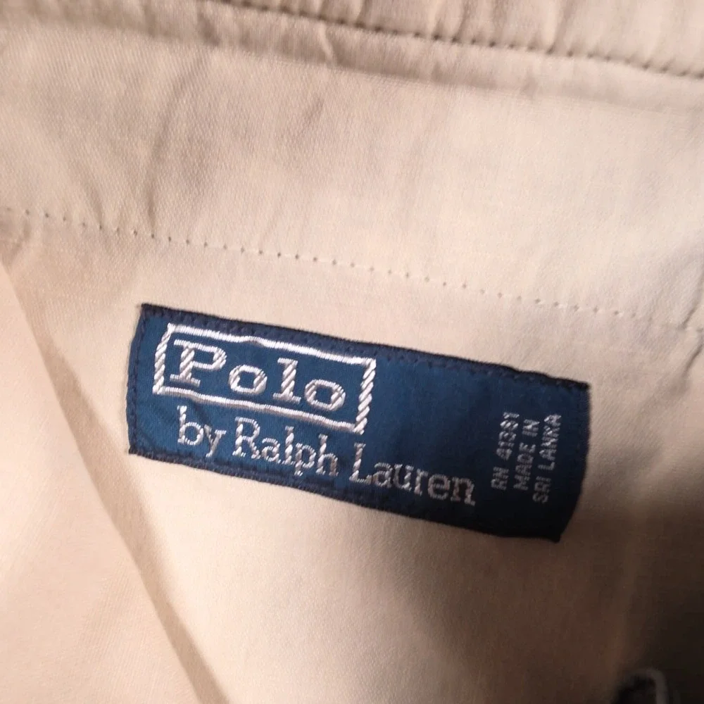 Polo Ralph Lauren Shorts Mens 34 Multicolor Plaid Chino Preppy Flat Front